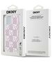 DKNY case for iPhone 15 6,1&quot; DKHCP15SLCPEPP white HC liquid glitters w checkered pattern 3666339271176