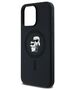 Karl Lagerfeld case for iPhone 15 Pro Max 6,7&quot; KLHMP15XSCMKCRHK black HC Magsafe silicone kc heads ring 3666339254070