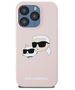 Karl Lagerfeld case for iPhone 15 Pro 6,1&quot; KLHMP15LSKCHPPLP pink HC Magsafe silicone sil double heads print 3666339256869