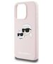 Karl Lagerfeld case for iPhone 15 Pro 6,1&quot; KLHMP15LSKCHPPLP pink HC Magsafe silicone sil double heads print 3666339256869