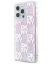 DKNY case for iPhone 15 Pro Max 6,7&quot; DKHCP15XLCPEPP white HC liquid glitters w checkered pattern 3666339271206