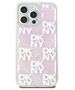 DKNY case for iPhone 15 Pro Max 6,7&quot; DKHCP15XLCPEPP white HC liquid glitters w checkered pattern 3666339271206