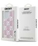 DKNY case for iPhone 15 Pro Max 6,7&quot; DKHCP15XLCPEPP white HC liquid glitters w checkered pattern 3666339271206