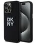 DKNY case for iPhone 15 Pro Max 6,7&quot; DKHCP15XSMCBSK black HC silicone w stack metal logo 3666339265328