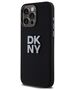 DKNY case for iPhone 15 Pro Max 6,7&quot; DKHCP15XSMCBSK black HC silicone w stack metal logo 3666339265328