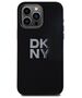 DKNY case for iPhone 15 Pro Max 6,7&quot; DKHCP15XSMCBSK black HC silicone w stack metal logo 3666339265328