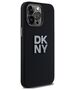 DKNY case for iPhone 15 Pro Max 6,7&quot; DKHCP15XSMCBSK black HC silicone w stack metal logo 3666339265328