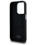 Karl Lagerfeld case for iPhone 15 Pro 6,1&quot; KLHCP15LSCMSMVK black HC silicone sign metal logo 3666339253363