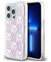 DKNY case for iPhone 15 Pro 6,1&quot; DKHCP15LLCPEPP white HC liquid glitters w checkered pattern 3666339271190