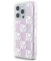 DKNY case for iPhone 15 Pro 6,1&quot; DKHCP15LLCPEPP white HC liquid glitters w checkered pattern 3666339271190