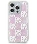 DKNY case for iPhone 15 Pro 6,1&quot; DKHCP15LLCPEPP white HC liquid glitters w checkered pattern 3666339271190