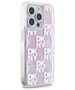 DKNY case for iPhone 15 Pro 6,1&quot; DKHCP15LLCPEPP white HC liquid glitters w checkered pattern 3666339271190