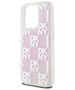 DKNY case for iPhone 15 Pro 6,1&quot; DKHCP15LLCPEPP white HC liquid glitters w checkered pattern 3666339271190