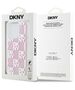 DKNY case for iPhone 15 Pro 6,1&quot; DKHCP15LLCPEPP white HC liquid glitters w checkered pattern 3666339271190