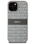 DKNY case for iPhone 15 6,1&quot; DKHCP15SPRTHSLE beige HC PU repeat texture pattern w tonal stripe 3666339260538