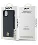 DKNY case for iPhone 15 6,1&quot; DKHMP15SPSHRPSK czarna HC Magsafe pu repeat pattern w stack logo 3666339261511