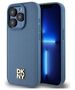 DKNY case for iPhone 15 Pro 6,1&quot; DKHMP15LPSHRPSB blue HC Magsafe pu repeat pattern w stack logo 3666339261672