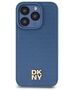 DKNY case for iPhone 15 Pro 6,1&quot; DKHMP15LPSHRPSB blue HC Magsafe pu repeat pattern w stack logo 3666339261672