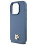 DKNY case for iPhone 15 Pro 6,1&quot; DKHMP15LPSHRPSB blue HC Magsafe pu repeat pattern w stack logo 3666339261672