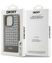 DKNY case for iPhone 15 Pro 6,1&quot; DKHMP15LPSOSPW brown HC Magsafe pu repeat pattern w bottom stripe 3666339262099