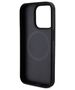 DKNY case for iPhone 15 Pro 6,1&quot; DKHMP15LPSOSPK black HC Magsafe pu repeat pattern w bottom stripe 3666339262235