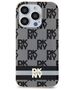 DKNY case for iPhone 15 Pro 6,1&quot; DKHMP15LHCPTSK black HC Magsafe pc tpu checkered pattern w printed stripes 3666339269371