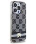 DKNY case for iPhone 15 Pro 6,1&quot; DKHMP15LHCPTSK black HC Magsafe pc tpu checkered pattern w printed stripes 3666339269371