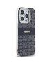 DKNY case for iPhone 15 Pro Max 6,7&quot; DKHMP15XHRHSEK black HC Magsafe pc tpu repeat texture pattern w stripe 3666339268121