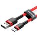 Baseus Cablu USB la Type-C, QC3.0, 2A, 2m - Baseus Cafule (CATKLF-C09)  - Red 6953156278226 έως 12 άτοκες Δόσεις