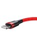 Baseus Cablu USB la Lightning, Fast Charging, Q.C.3.0, 2.4A, 0.5m - Baseus Cafule (CALKLF-A09) - Red 6953156274921 έως 12 άτοκες Δόσεις