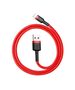 Baseus Cablu USB la Lightning, Fast Charging, Q.C.3.0, 2.4A, 0.5m - Baseus Cafule (CALKLF-A09) - Red 6953156274921 έως 12 άτοκες Δόσεις