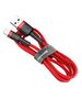 Baseus Cablu USB la Lightning, QC3.0, 2A, 3m - Baseus Cafule (CALKLF-R09) - Red 6953156296299 έως 12 άτοκες Δόσεις