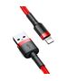 Baseus Cablu USB la Lightning, QC3.0, 2A, 3m - Baseus Cafule (CALKLF-R09) - Red 6953156296299 έως 12 άτοκες Δόσεις