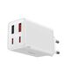 Baseus Charger for 2x USB Socket, 2x Type-C, 65W + Type-C to Type-C Cable - Baseus (P10162701213-00) - White 6932172644437 έως 12 άτοκες Δόσεις