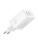 Baseus Incarcator GaN, 2x USB, Type-C, Fast Charging, 30W - Baseus (P10111402213-00) - White 6932172651145 έως 12 άτοκες Δόσεις