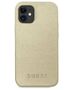 Original Case IPHONE 12 MINI Guess Hardcase Iridescent (GUHCP12SIGLGO) gold 3700740481363