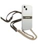 Original Case IPHONE 13 MINI Guess Hardcase 4G Brown Strap Gold Chain (GUHCP13SKC4GBGO) transparent 3666339023317