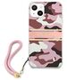 Original Case IPHONE 13 MINI Guess Hardcase Camo Strap Collection (GUHCP13SKCABPI) pink 3666339023157