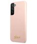 Original Case SAMSUNG GALAXY S22+ PLUS Guess Hardcase Silicone Script Metal Logo (GUHCS22MLSLMGPP) light pink 3666339042455