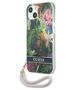 Case IPHONE 13 MINI Guess Hardcase Flower Strap (GUHCP13SHFLSB) blue 3666339040437