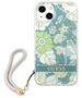 Case IPHONE 13 MINI Guess Hardcase Flower Strap (GUHCP13SHFLSN) green 3666339040475