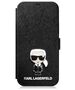 Original Case IPHONE 12 MINI Karl Lagerfeld Book Saffiano Ikonik Metal (KLFLBKP12SIKMSBK) black 3700740492154