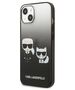 Original Case IPHONE 13 MINI Karl Lagerfeld Hardcase Gradient Ikonik Karl & Choupette (KLHCP13STGKCK) black 3666339049249