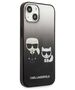 Original Case IPHONE 13 MINI Karl Lagerfeld Hardcase Gradient Ikonik Karl & Choupette (KLHCP13STGKCK) black 3666339049249