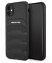 Case IPHONE 11 Mercedes AMG Hardcase Leather Debossed Lines (AMHCN61GSEBK) black 3666339014261