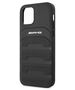 Case IPHONE 12 PRO MAX Mercedes AMG Hardcase Leather Debossed Lines (AMHCP12LGSEBK) black 3666339013943