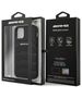 Case IPHONE 12 PRO MAX Mercedes AMG Hardcase Leather Debossed Lines (AMHCP12LGSEBK) black 3666339013943