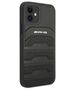 Case IPHONE 12 MINI Mercedes AMG Hardcase Leather Debossed Lines (AMHCP12SGSEBK) black 3666339013929