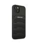 Case IPHONE 13 MINI Mercedes AMG Hardcase Leather Debossed Lines (AMHCP13SGSEBK) black 3666339018931