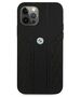 Original Case IPHONE 12 PRO MAX BMW Hardcase Leather Curve Perforate (BMHCP12LRSPPK) black 3666339010911